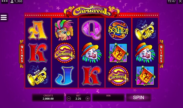 Carnaval MICROGAMING joker slot
