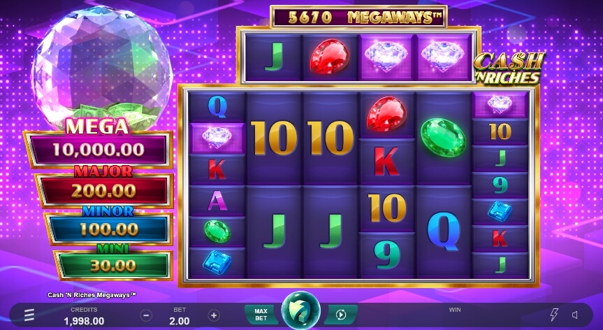 Cash 'N Riches Megaways MICROGAMING joker gaming