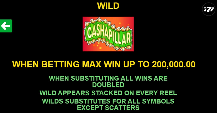 Cashapillar MICROGAMING joker gaming