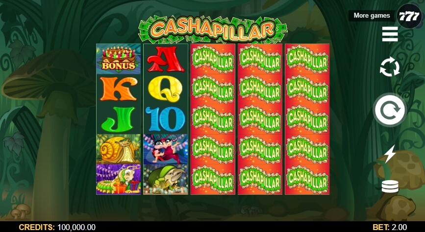 Cashapillar MICROGAMING สล็อตโจ๊กเกอร์