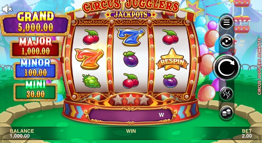 Circus Jugglers Jackpots MICROGAMING สล็อตโจ๊กเกอร์