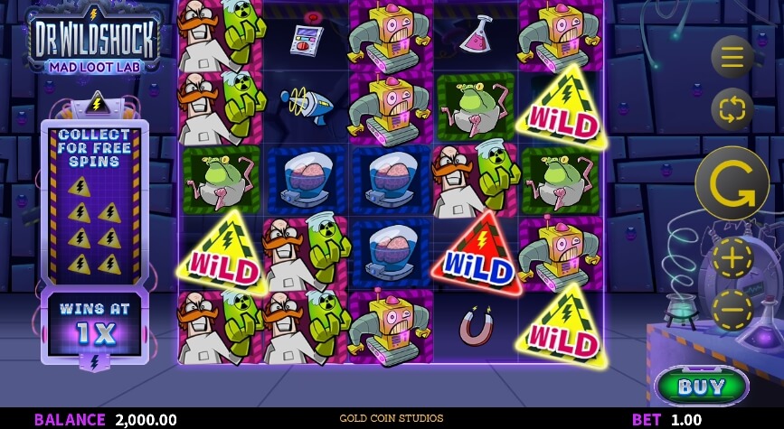 Dr. Wildshock Mad Loot Lab MICROGAMING joker gaming