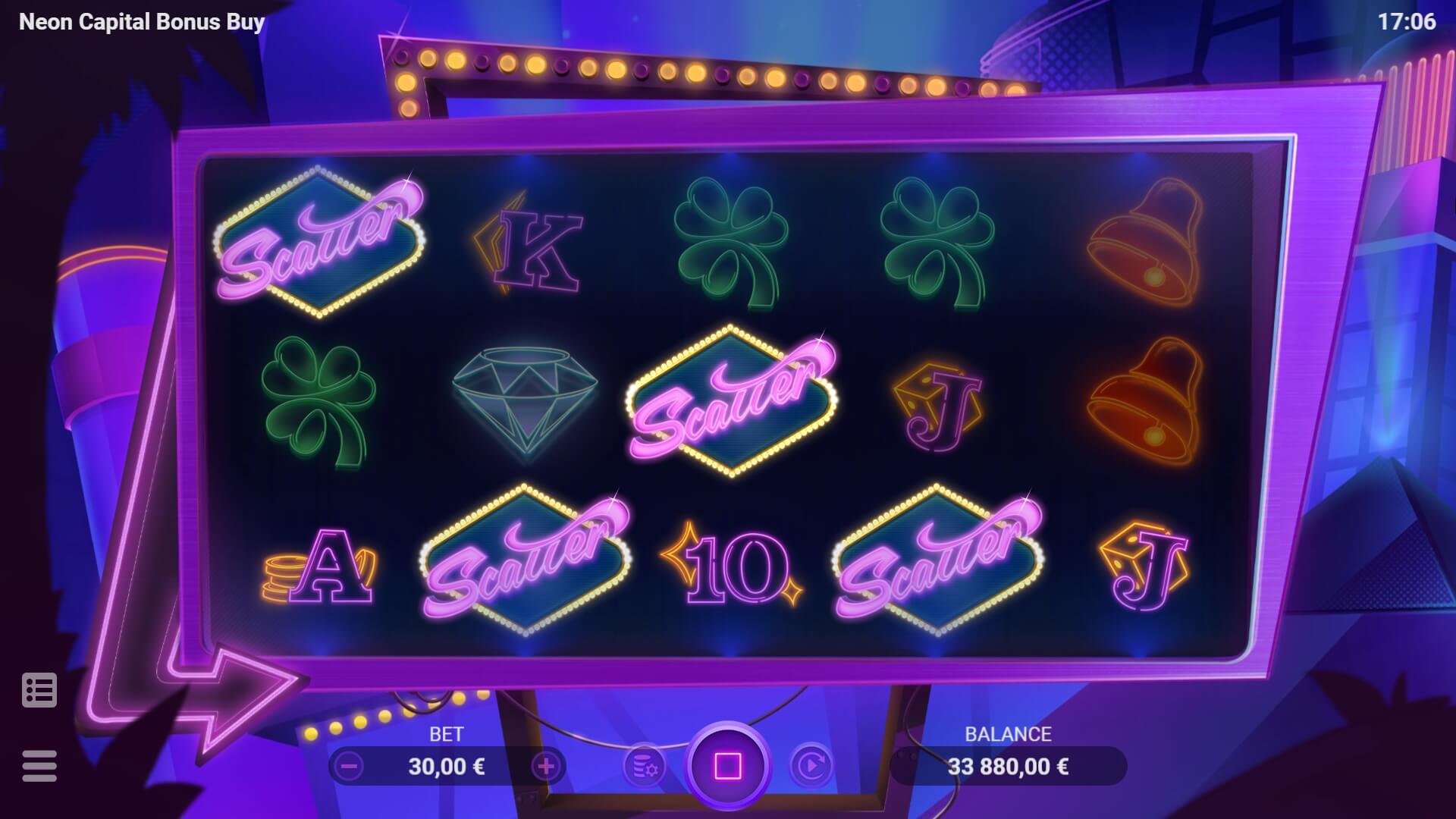 Neon Capital Bonus Buy EVOPLAY joker gaming