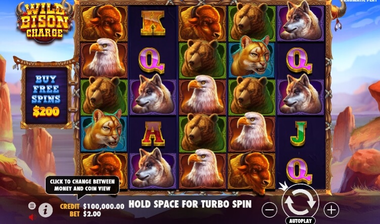 Wild Bison Charge Pragmatic Play โจ๊กเกอร์ 123