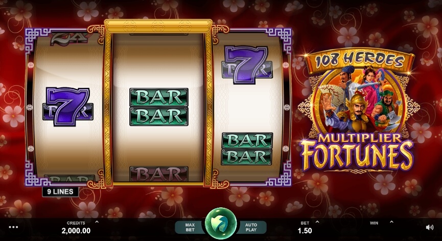 108 Heroes Multiplier Fortunes MICROGAMING joker slot