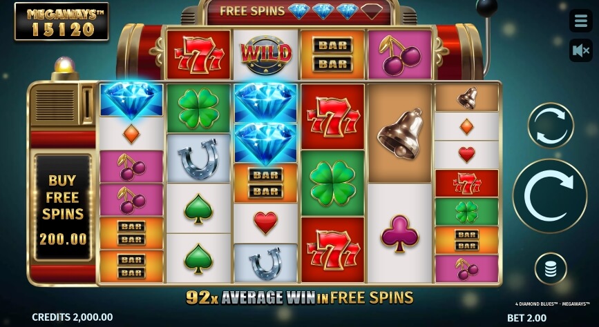 4 Diamond Blues MICROGAMING joker slot