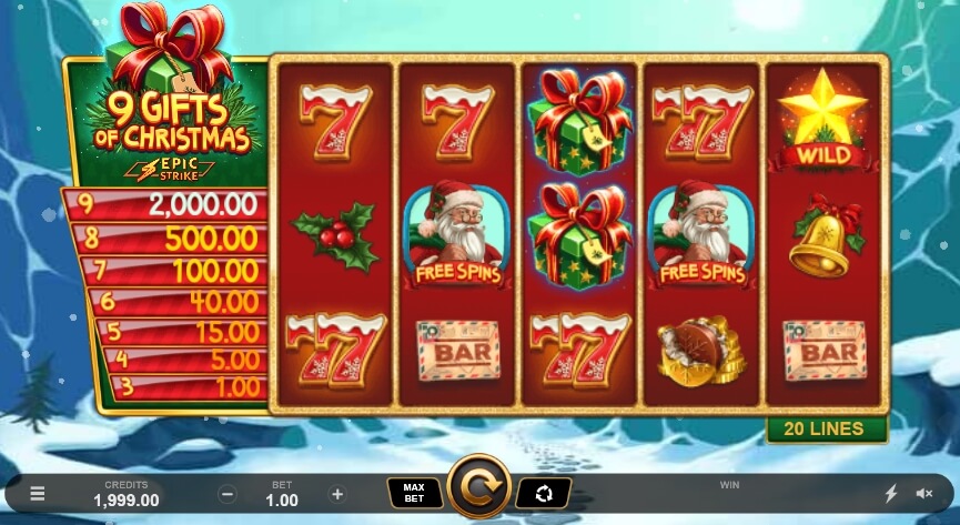 9 Gifts of Christmas MICROGAMING joker slot