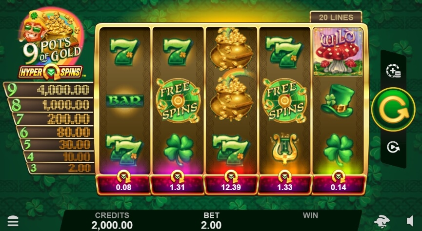 9 Pots of Gold HyperSpins MICROGAMING สล็อตโจ๊กเกอร์