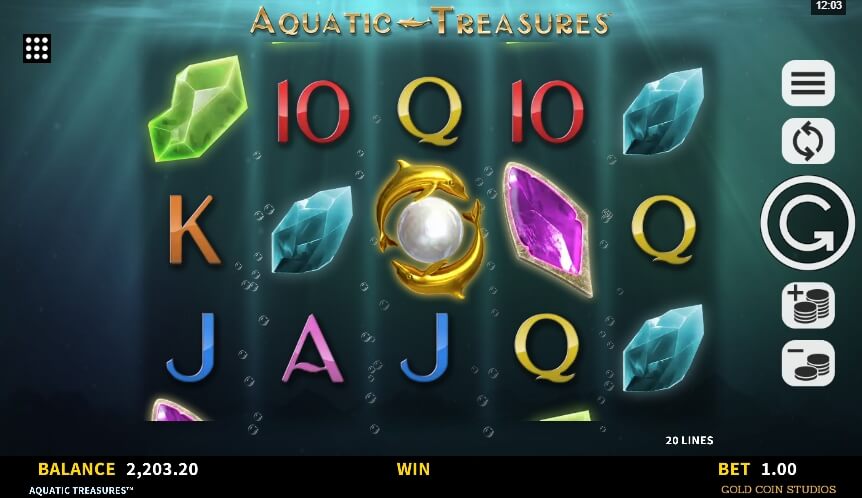 Aquatic Treasures MICROGAMING joker slot