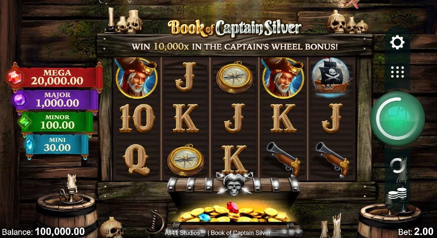 Book of Captain Silver MICROGAMING joker slot