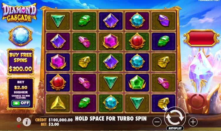 Diamond Cascade Pragmatic Play สล็อตโจ๊กเกอร์