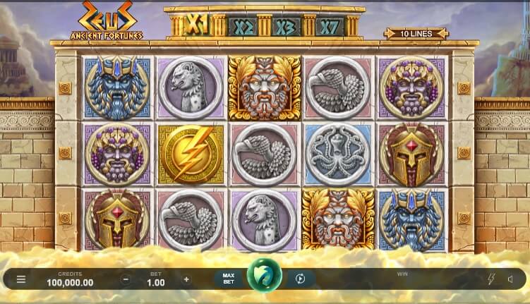 Zeus Ancient Fortunes MICROGAMING joker gaming