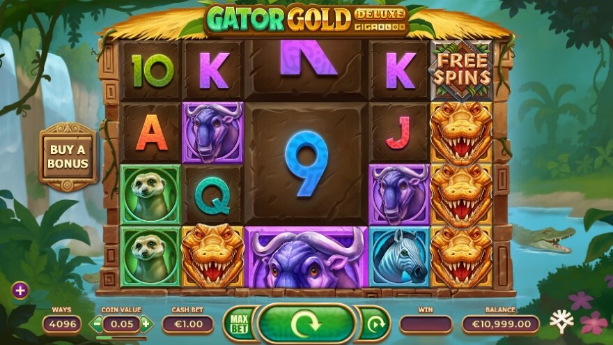 Gator Gold Deluxe GigaBlox Yggdrasil joker สล็อต 888