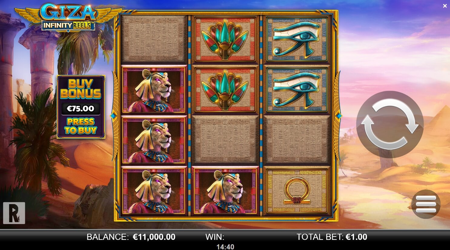 Giza Infinity Reels Yggdrasil joker slot