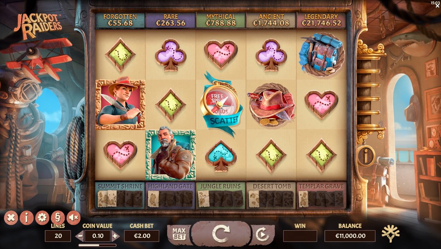 Jackpot Raiders Yggdrasil สล็อตโจ๊กเกอร์
