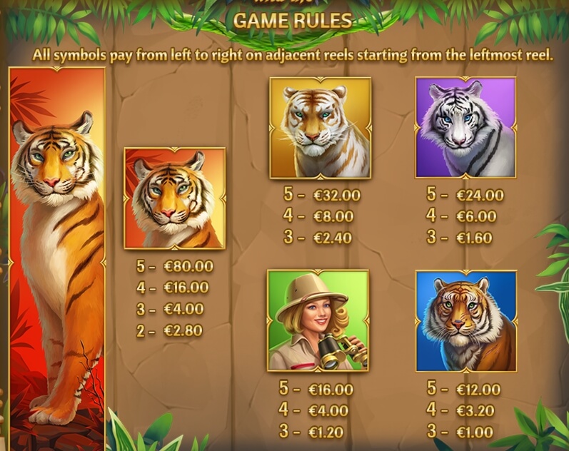 Tiger Tiger Wild Life Yggdrasil joker slot