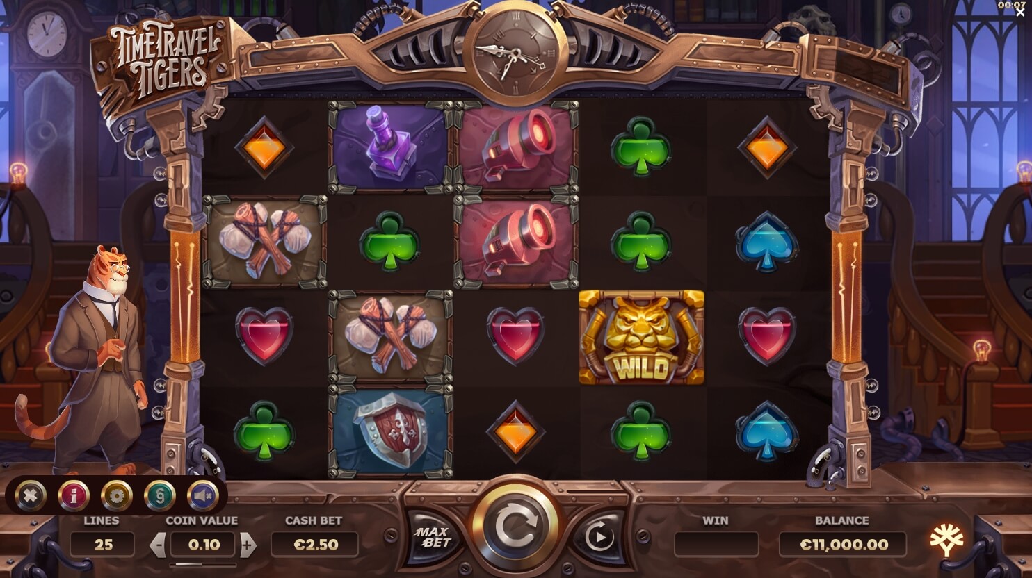 Time Travel Tigers Yggdrasil joker gaming