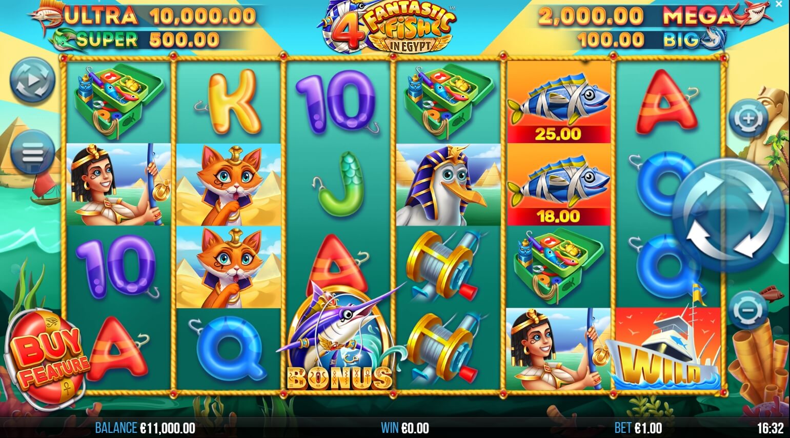 4 Fantastic Fish In Egypt Yggdrasil สล็อตโจ๊กเกอร์
