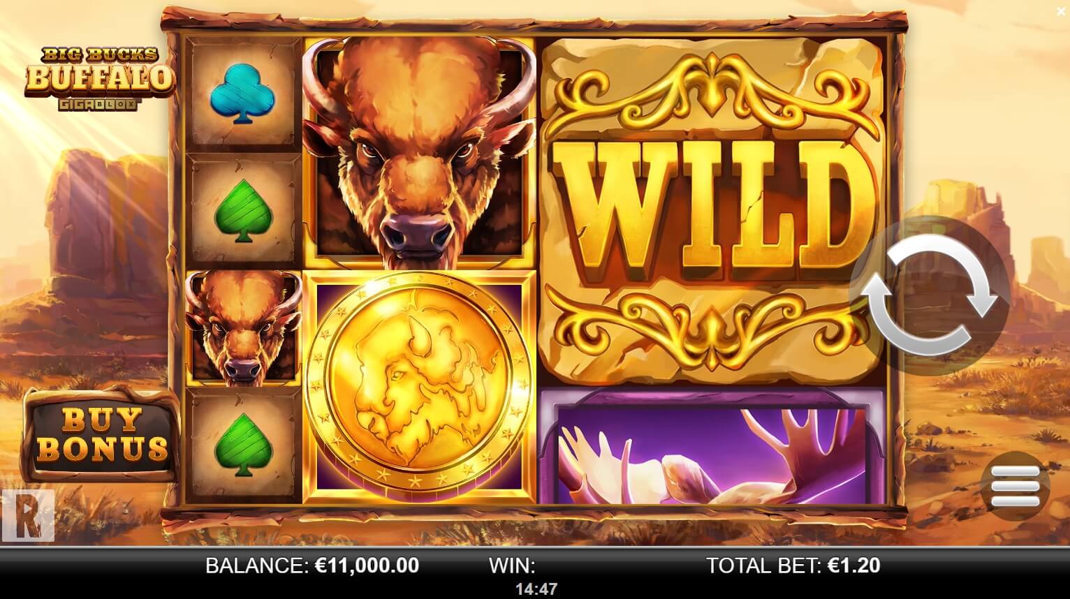 Big Bucks Buffalo GigaBlox Yggdrasil สล็อตโจ๊กเกอร์