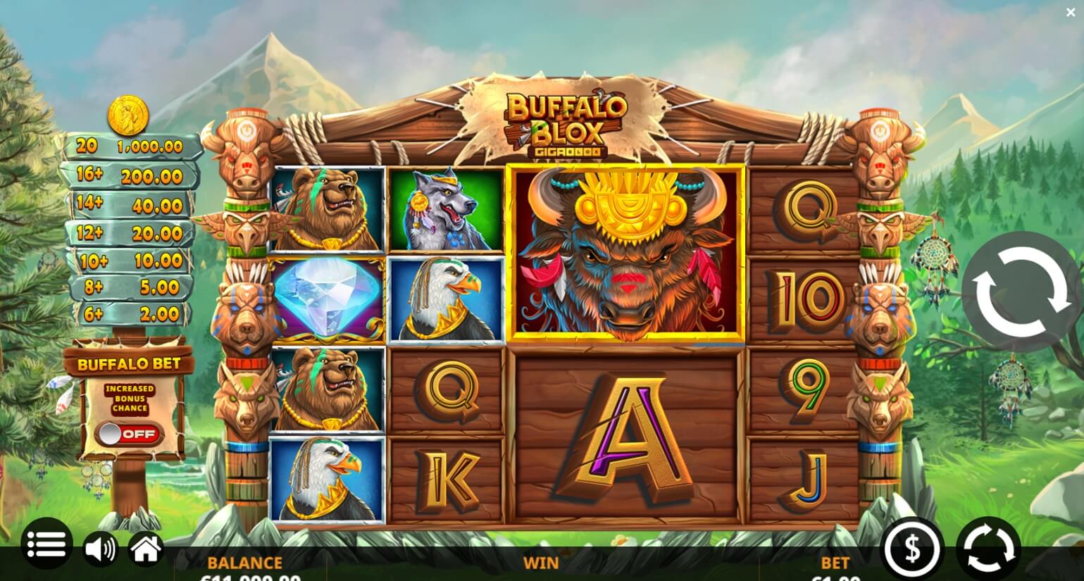 Buffalo Blox Gigablox Yggdrasil joker slot