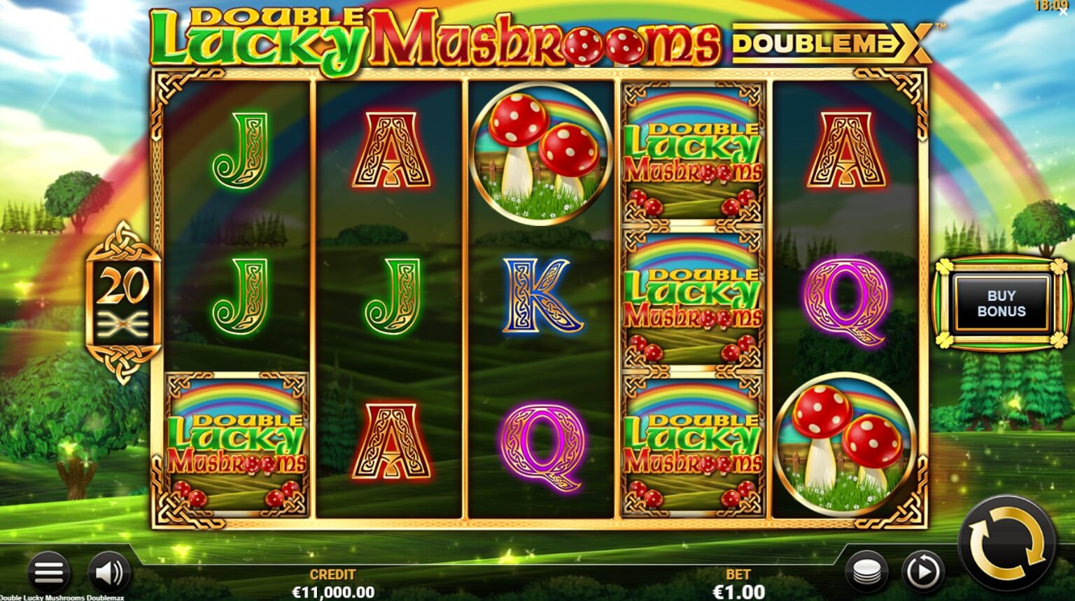 Double Lucky Mushrooms DoubleMax Yggdrasil joker slot