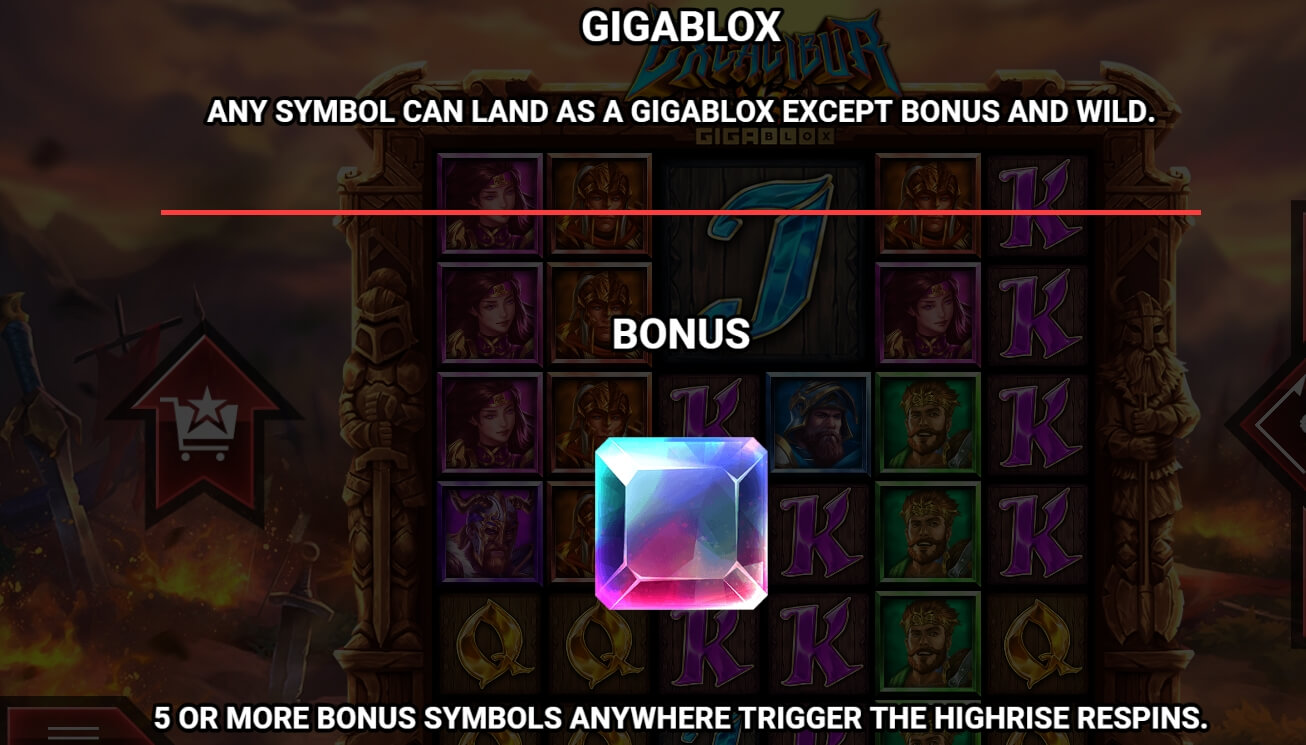 Excalibur VS GigaBlox Yggdrasil joker gaming