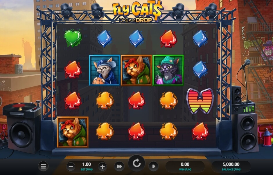 Fly Cats Dream Drop Relax Gaming สล็อตโจ๊กเกอร์