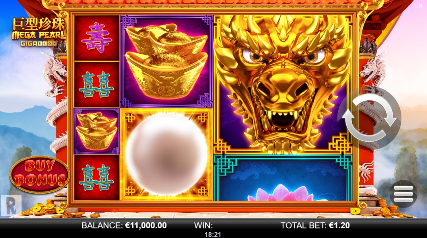 Megapearl Gigablox Yggdrasil สล็อตโจ๊กเกอร์