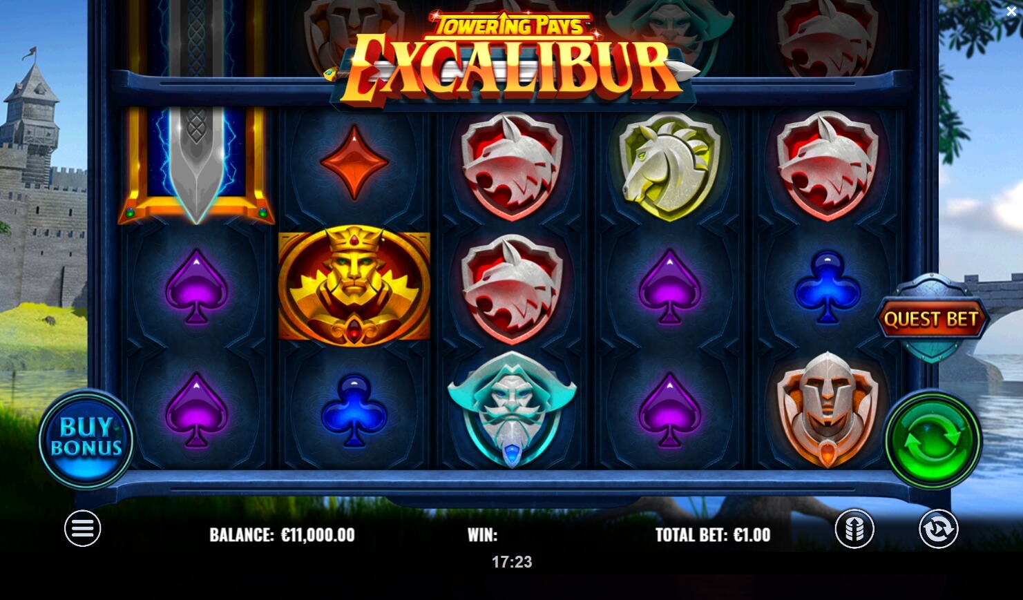 Towering Pays Excalibur สล็อตโจ๊กเกอร์