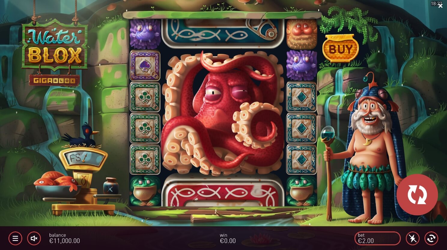 WaterBlox Gigablox Yggdrasil joker slot