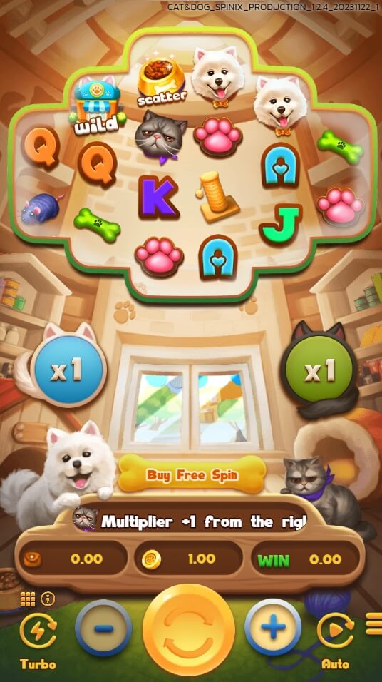 Cat&Dog spinix joker slot