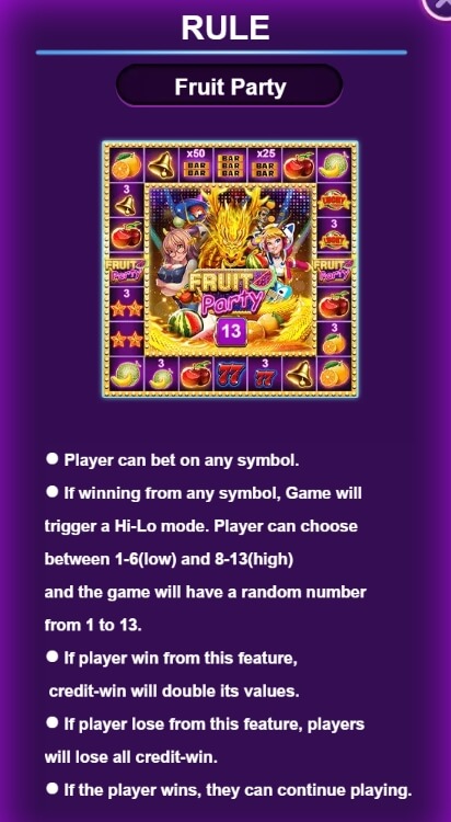 Fruity Party spinix joker slot