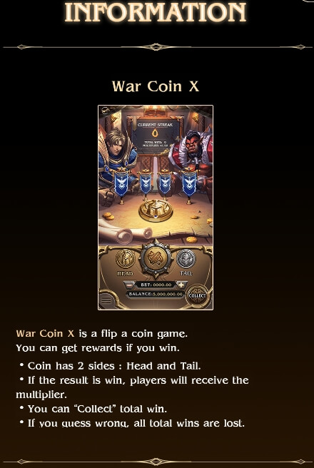 War Coin X spinix joker slot