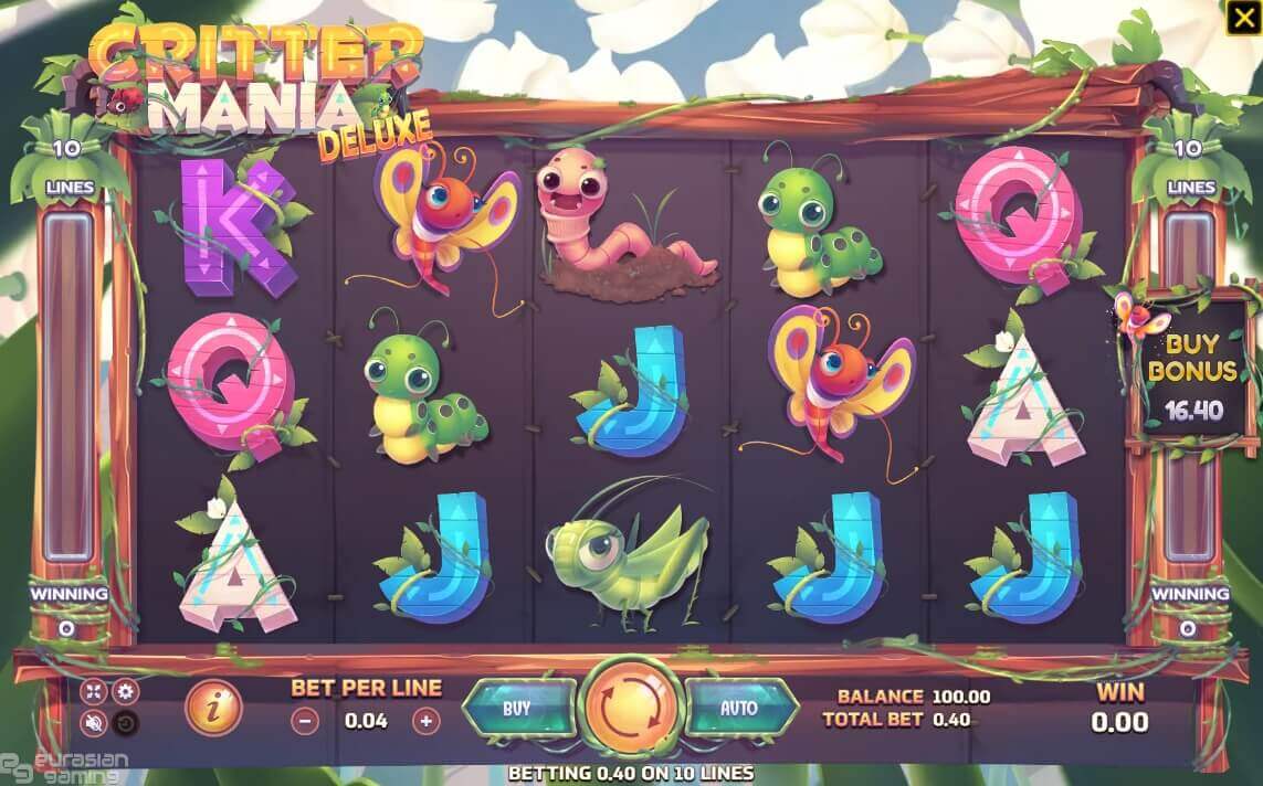 Critter Mania Deluxe Slotxo สล็อตโจ๊กเกอร์