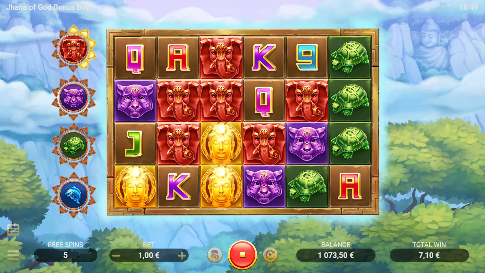 JHANA OF GOD BONUS BUY Evoplay สล็อตโจ๊กเกอร์ 168
