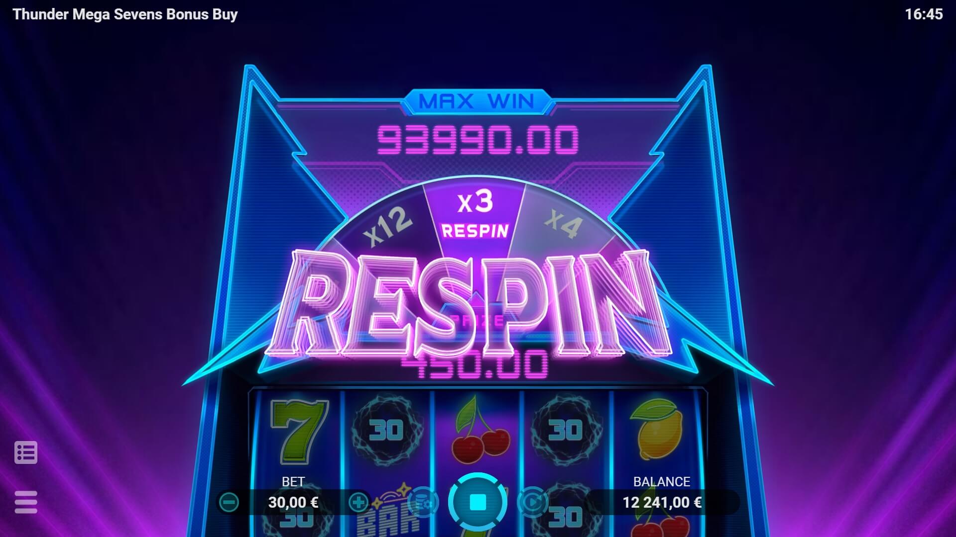 THUNDER MEGA SEVENS BONUS BUY Evoplay joker gaming