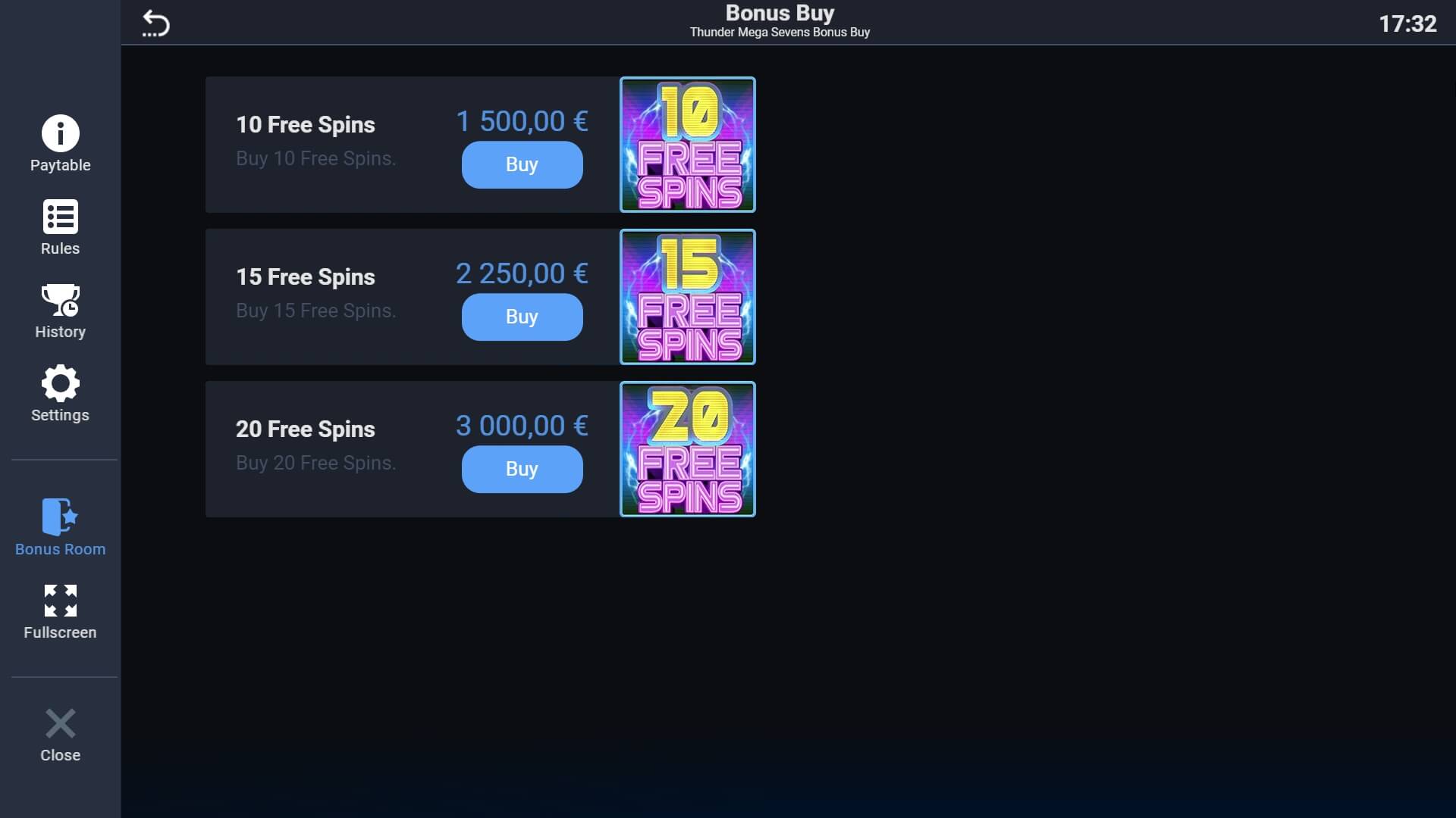 THUNDER MEGA SEVENS BONUS BUY Evoplay สล็อต joker123