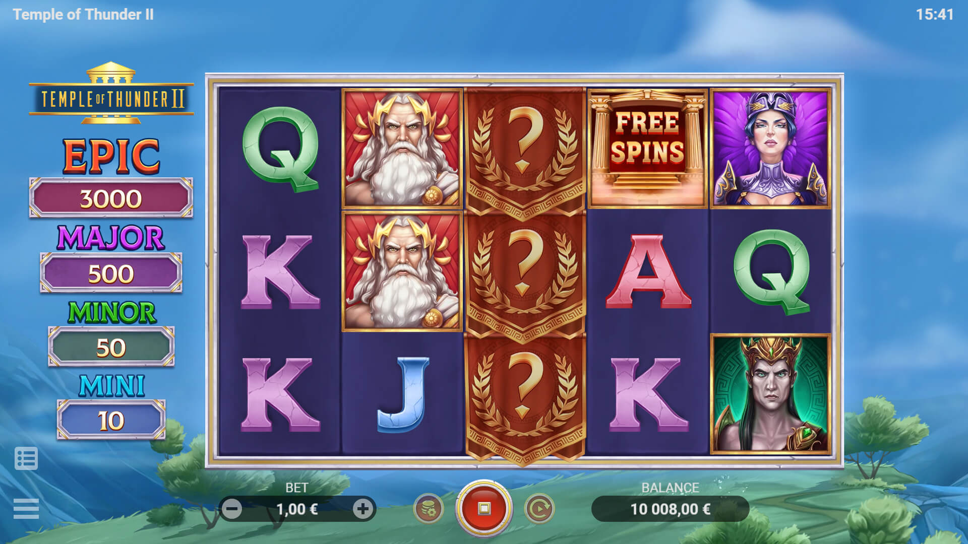 Temple of Thunder II Evoplay สล็อต joker