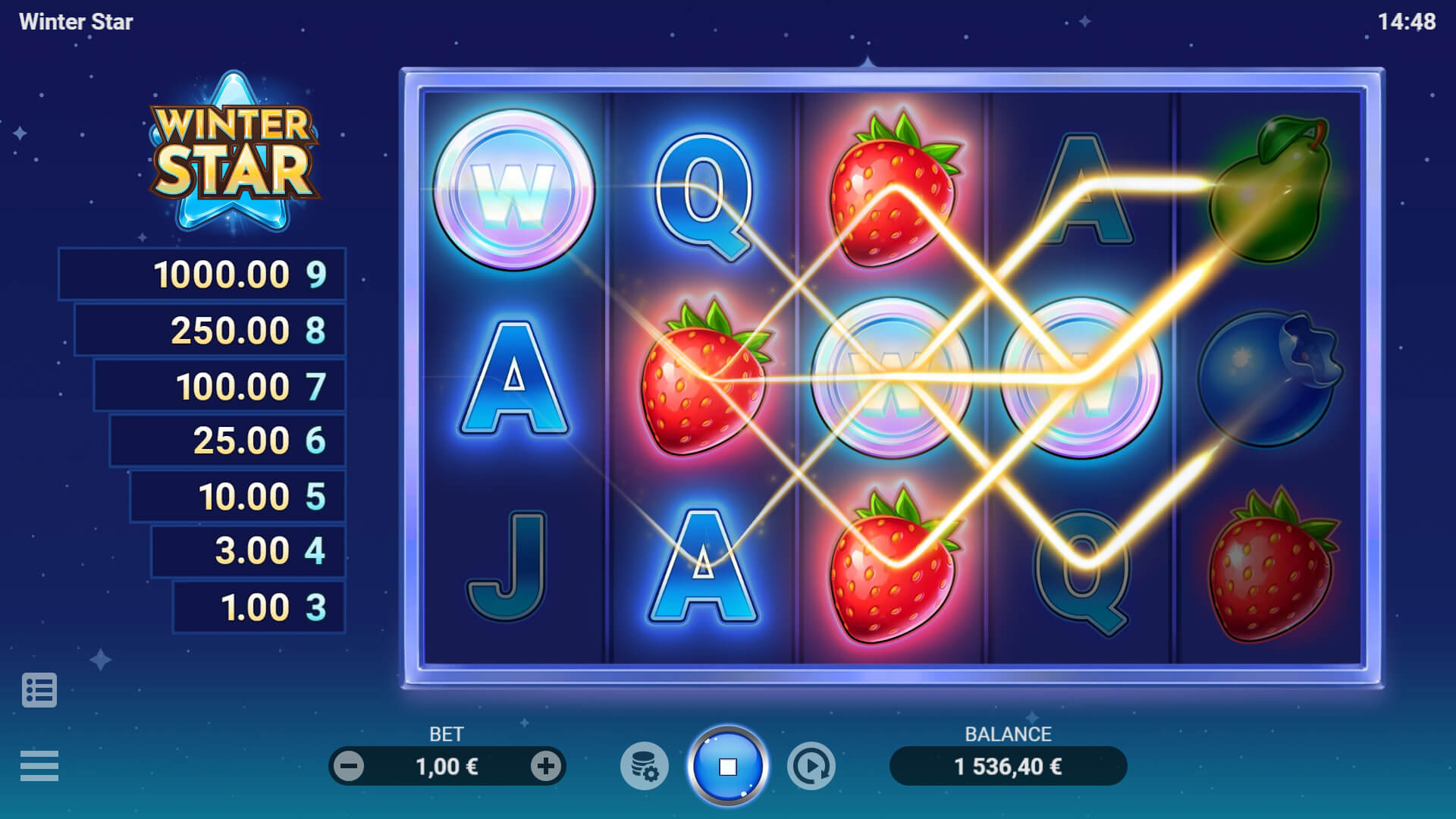 WINTER STAR Evoplay joker slot