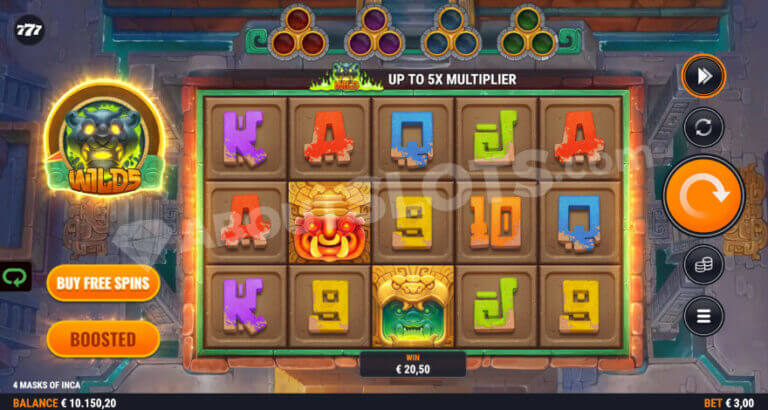 4 Masks of Inca Microgaming joker123th