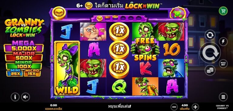 Granny vs Zombies Microgaming สล็อตโจ๊กเกอร์