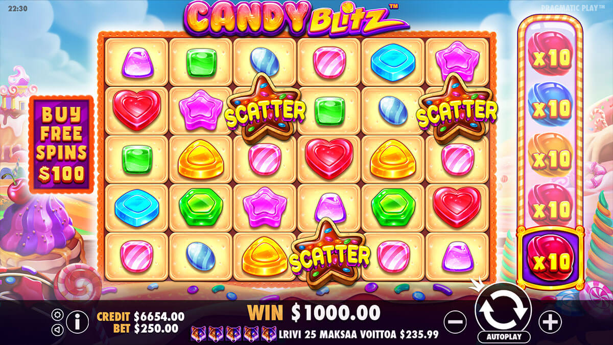 Candy Blitz Pramatic Play สล็อตโจ๊กเกอร์