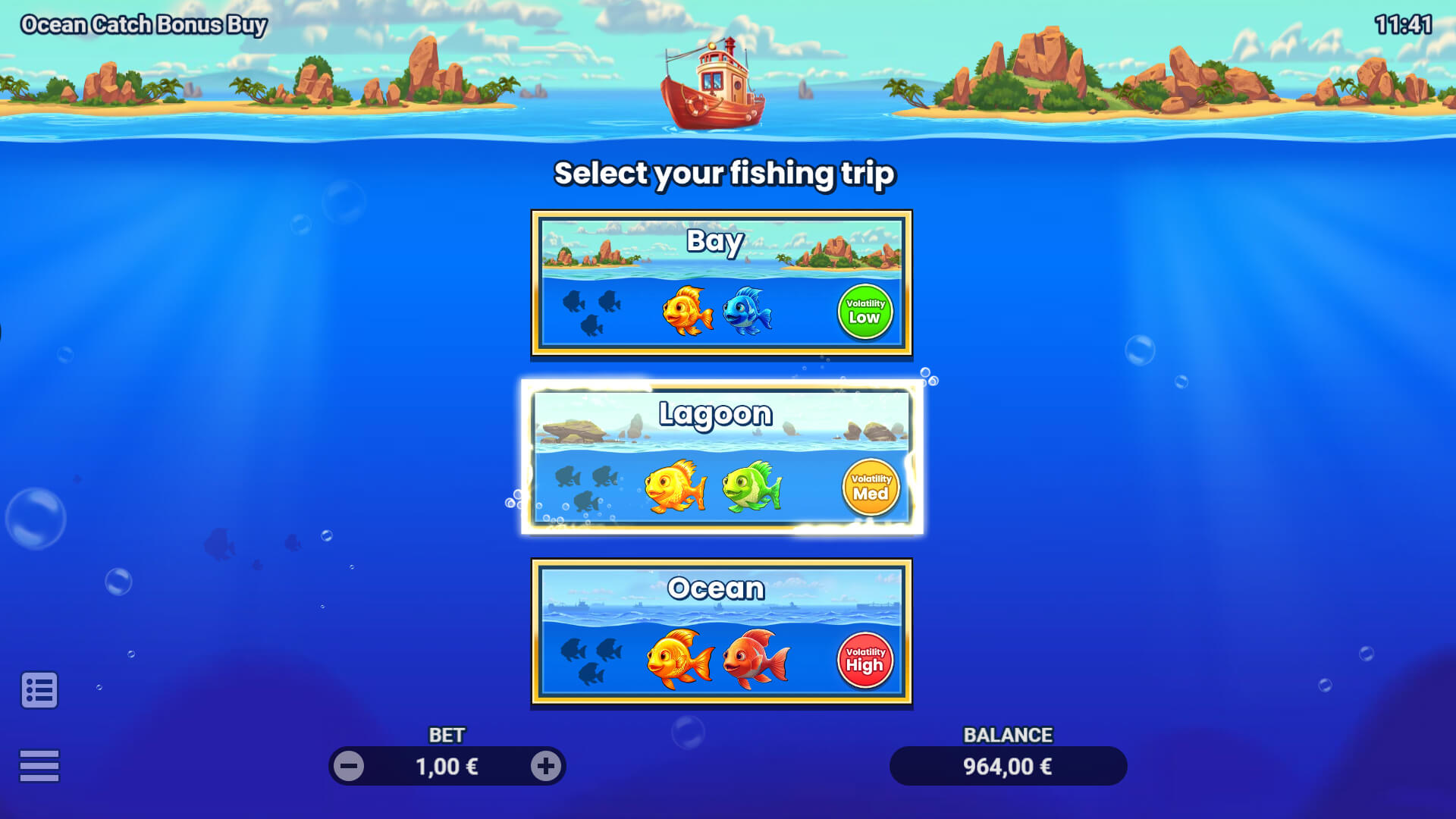 OCEAN CATCH BONUS BUY Evoplay โจ๊กเกอร์สล็อต