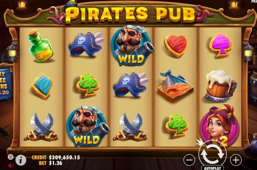 Pirates Pub Pramatic Play สล็อตโจ๊กเกอร์