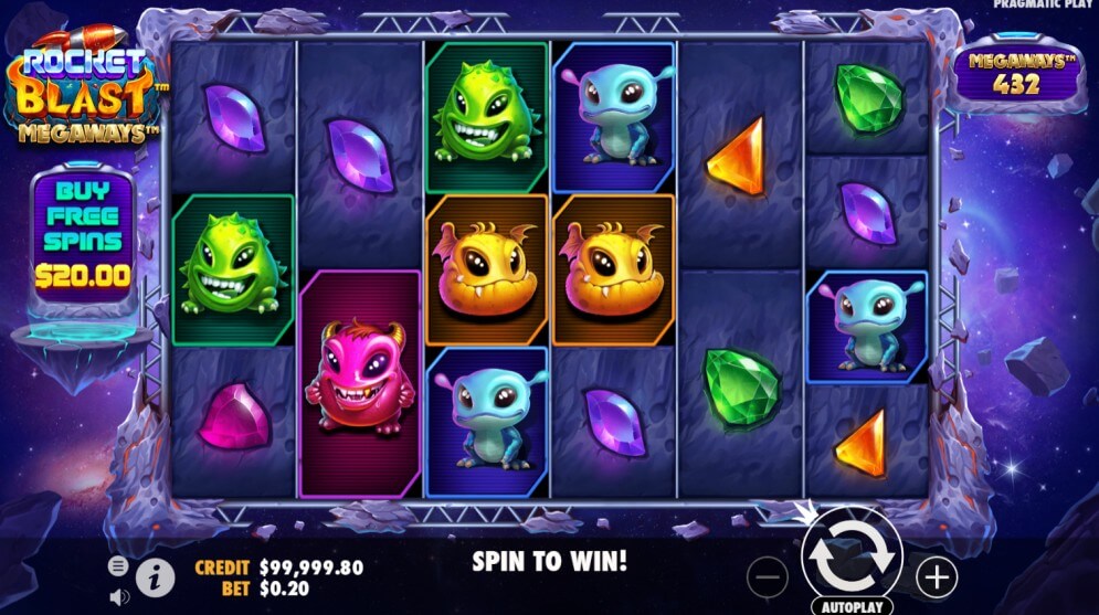 Rocket Blast Megaways Pramatic Play joker slot