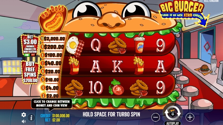 Big Burger Load it up with Xtra cheese PRAMATIC PLAY joker123 ทางเข้า